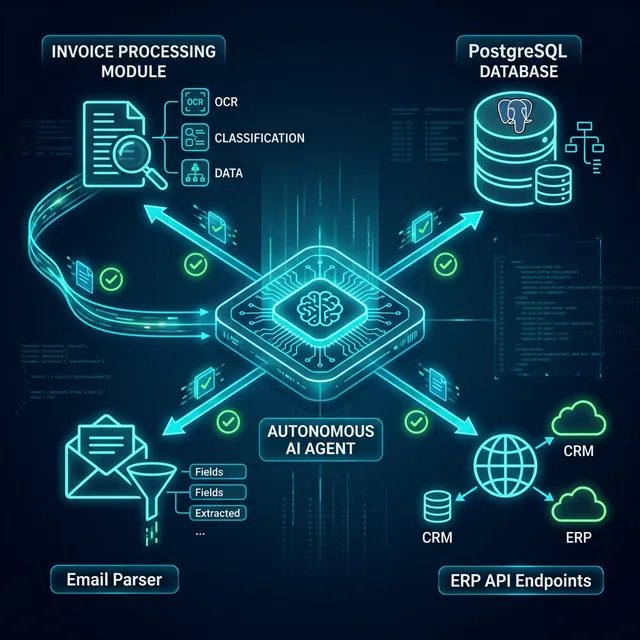 Agentic AI diagram showing autonomous multi-step workflow