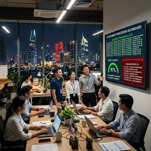 Real business use case: AI agent processing logistics documents automatically