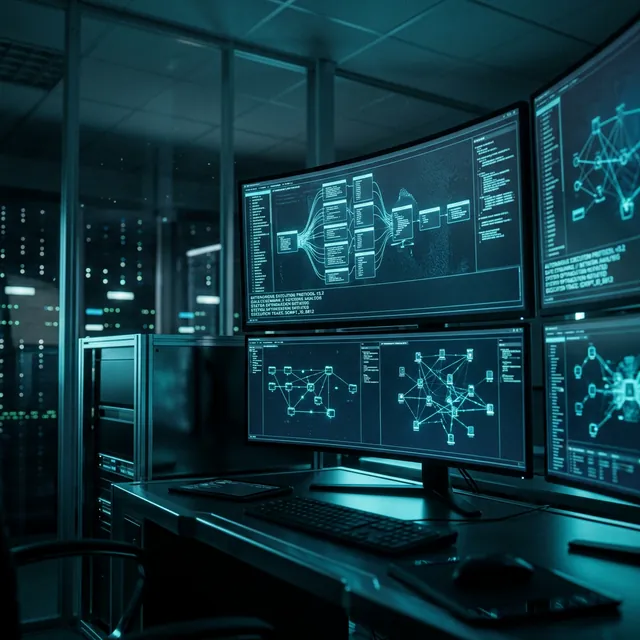 An AI agent acting on data