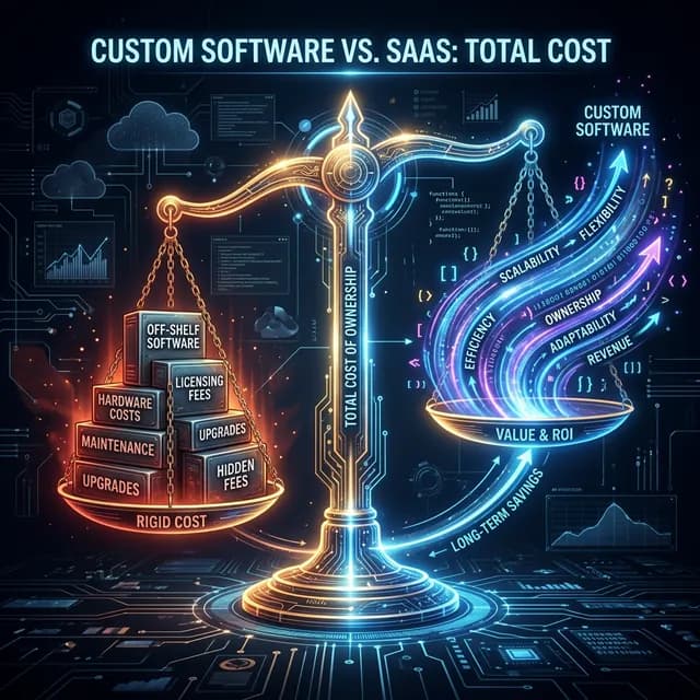 Custom Software vs SaaS: A Total Cost Comparison Over 3 Years