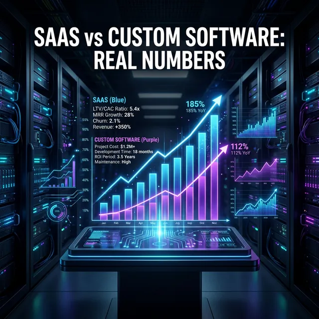 SaaS vs Custom Software: The Real Numbers Most Vendors Don't Want You to See