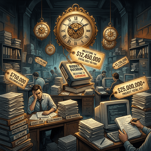 Expensive traditional software development