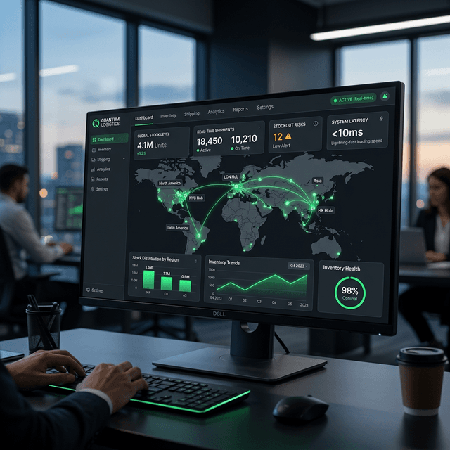 Modern inventory management dashboard
